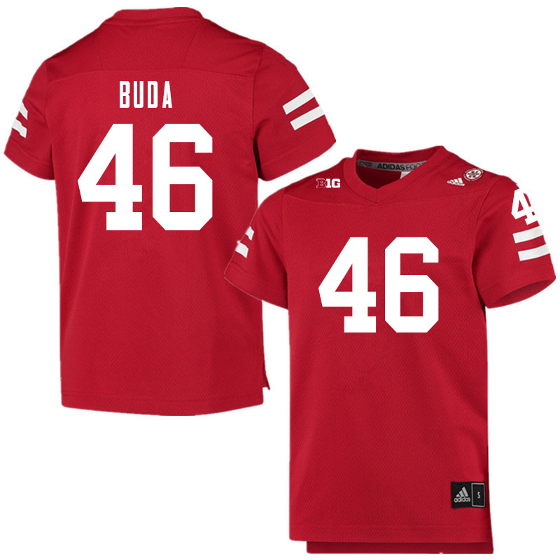 Men #46 Grant Buda Nebraska Cornhuskers College Football Jerseys Sale-Scarlet